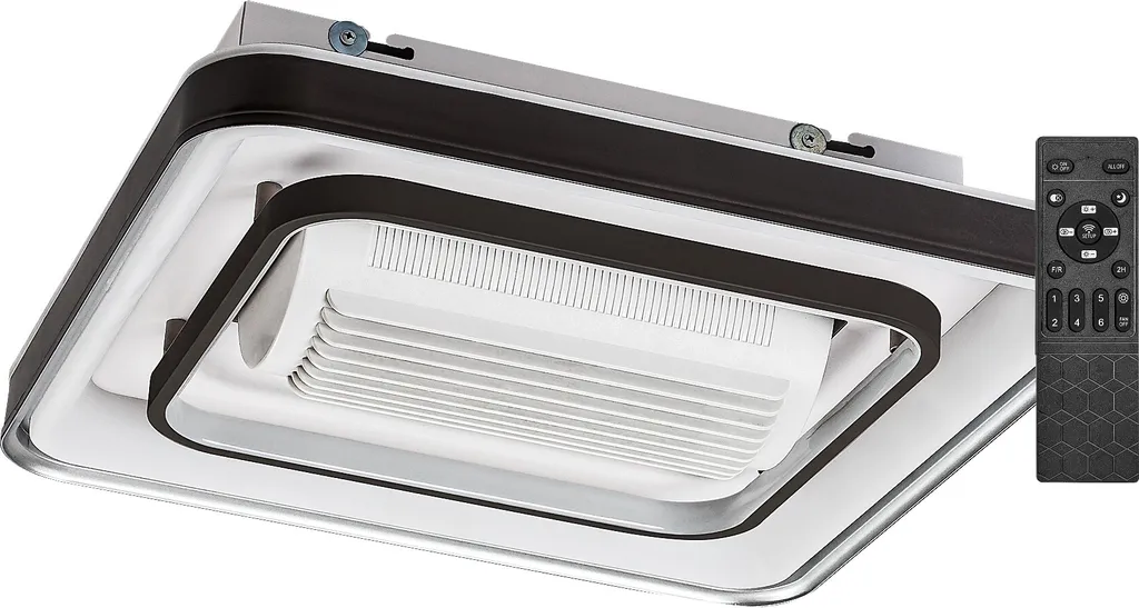 Plafonnier LED 50cm Noir Aireon Rabalux 71341 en Métal Haute Qualité