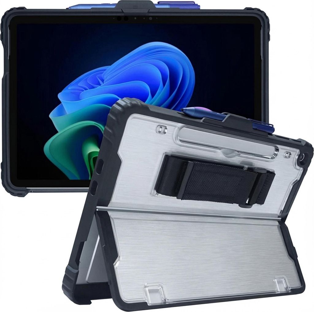 Accezz Robuste Hülle mit Ständer Microsoft Surface Pro 12 - Schwarz