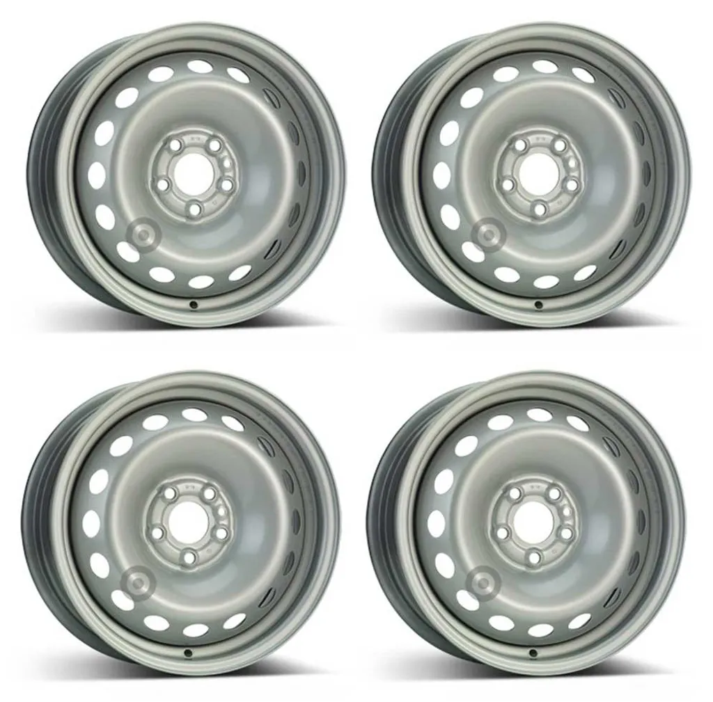 Pack de 4 Jantes en Acier 15 Pouces pour Fiat Doblo et Utilitaires