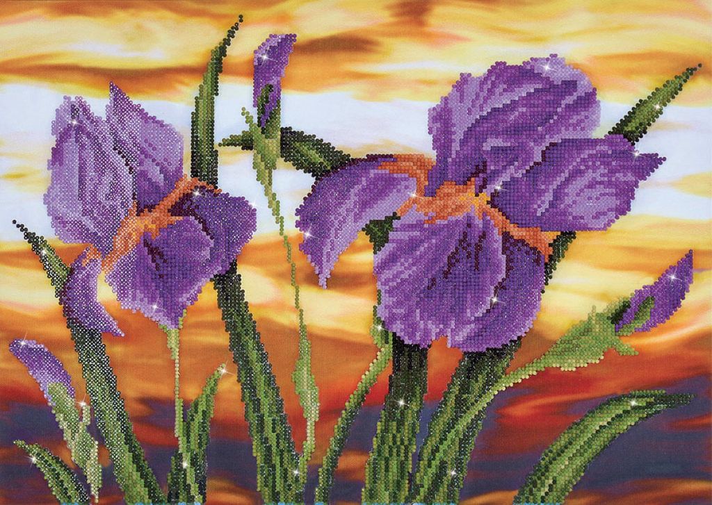 Diamond Dotz Iris Sunset, Junge/Mädchen, Erwachsener, Iris Sunset, Mehrfarbig, 10972 Stück(e), 520 mm