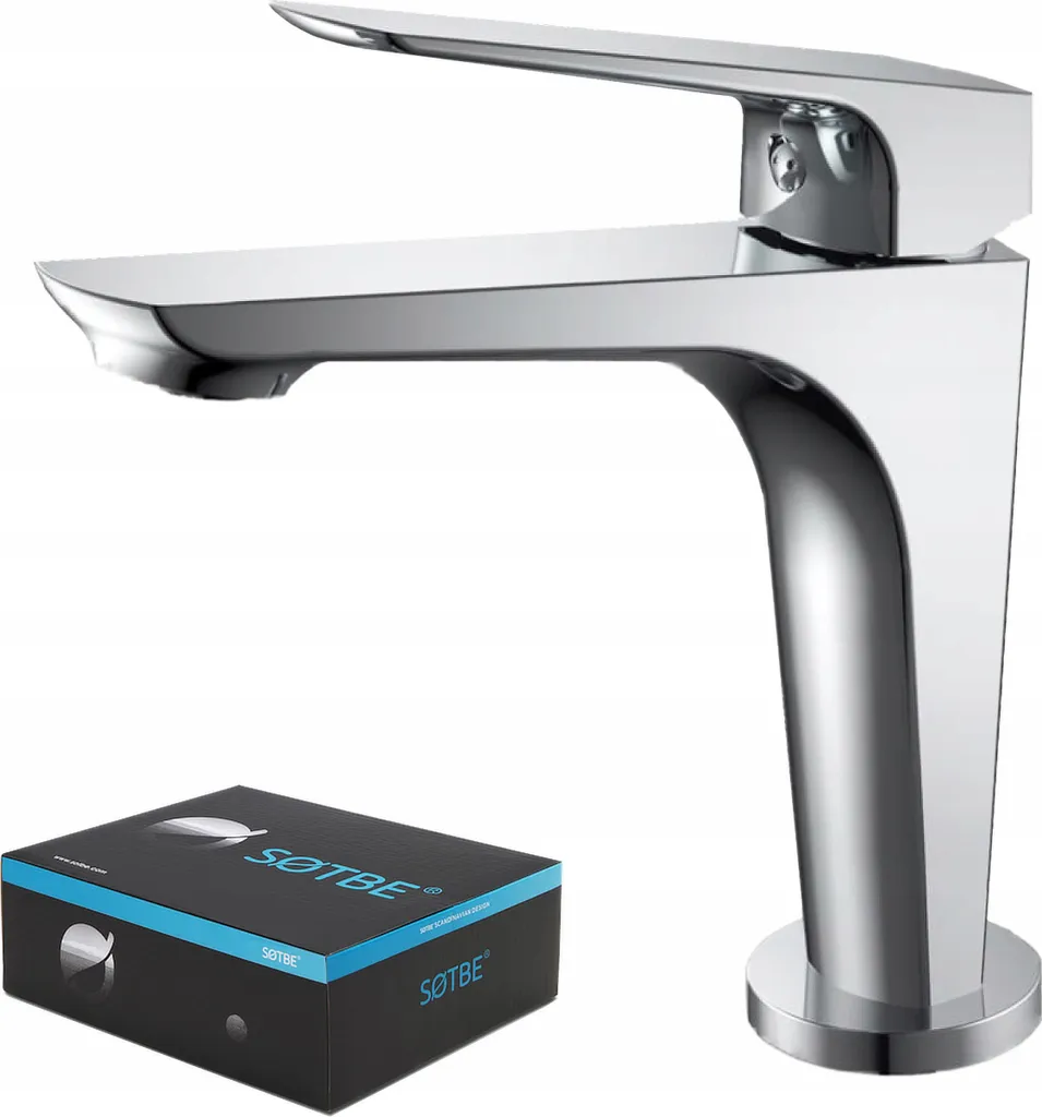 Miscelatore Monocomando Lavabo Cromo Lucido | Design Verticale Minimal