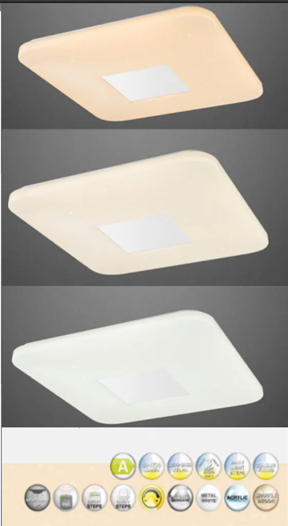 Plafonnier LED 24W Intensité Variable et Température Couleur CCT - 7