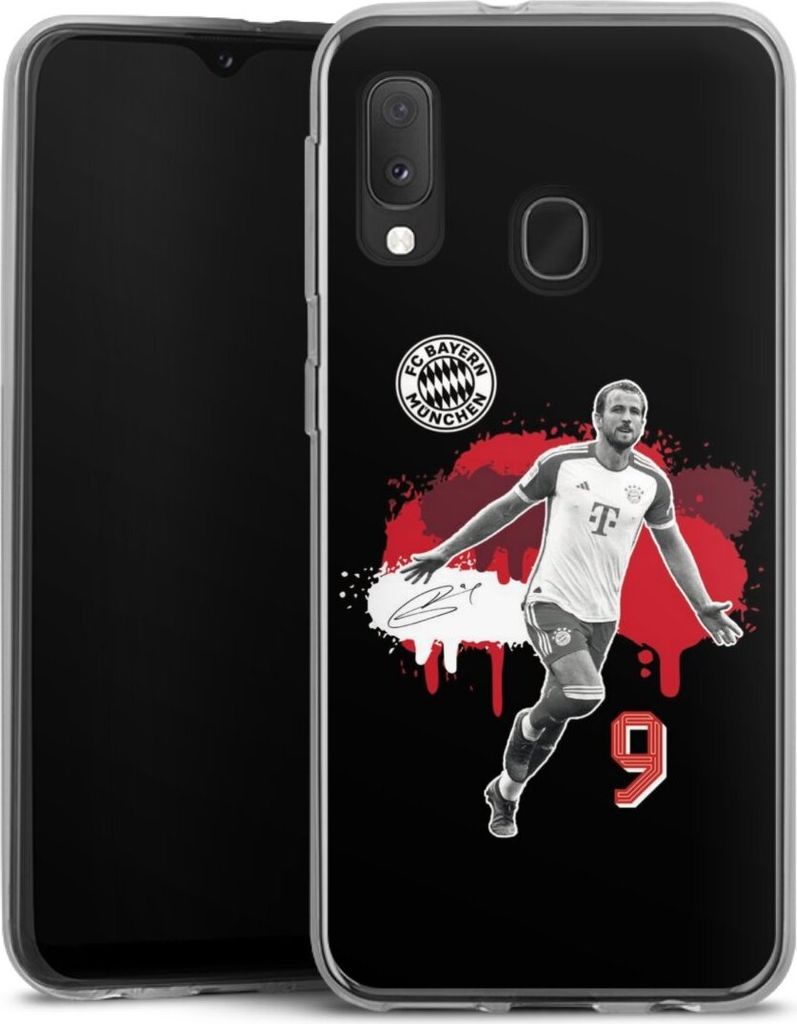 DeinDesign Handyhülle für Samsung Galaxy A20e Silikon Hülle Case Smartphone Schutzhülle FC Bayern München Offizielles Lizenzprodukt Harry Kane
