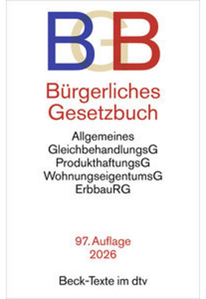 Bürgerliches Gesetzbuch. BGB Produktbild 