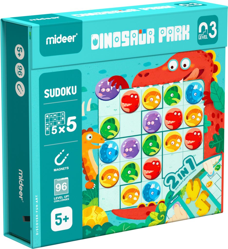 MiDeer Sudoku – LEVEL UP 03 Dinosaurierpark Produktbild 