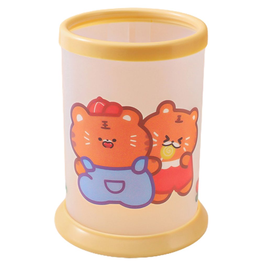 Stift Organizer zusammenklappbarer Mehrnutzung PP schöne Cartoon Student Desk Bleistifthalter Klassenzimmer Dinge-B