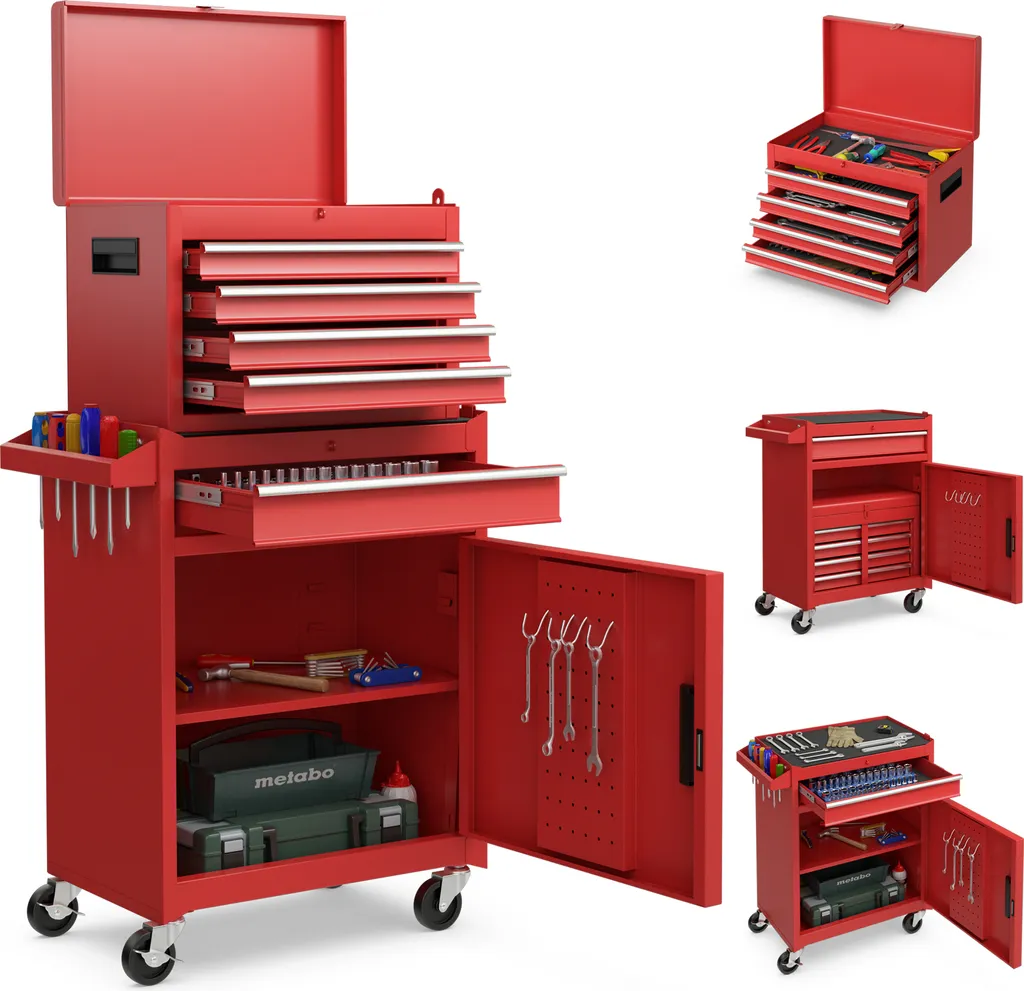 Organisateur d'atelier mobile pour garage avec mallette détachable