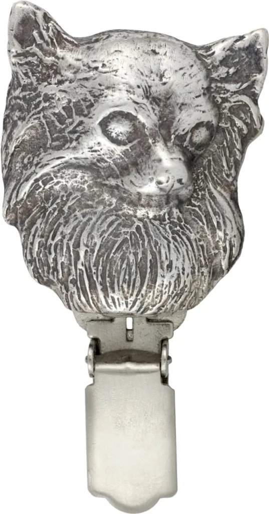 Spilla Chihuahua Pelo Lungo Art-Dog | Porta Numero Gara Silver Show
