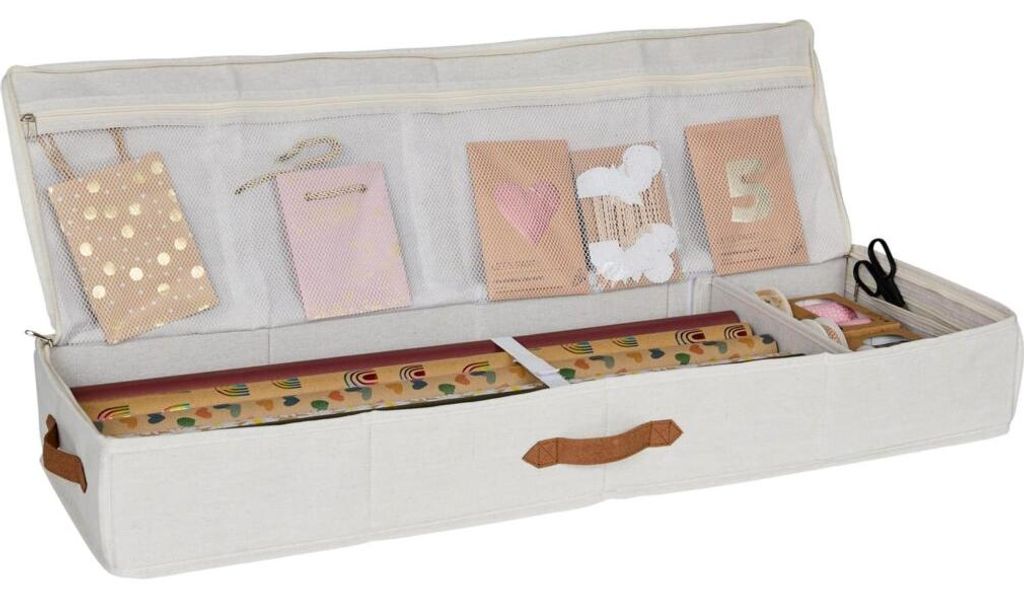 LOVE !T STORE !T Premium Geschenkpapier-Organizer natur 90,0 x 30,0 x 12,0 cm