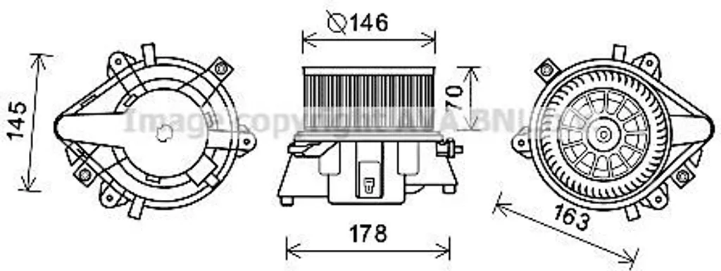 Réparer la ventilation de Fiat Idea avec le moteur PRASCO FT8451