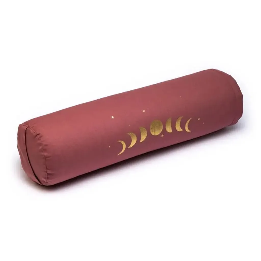 Polochon Rond en Coton Bio 60x16cm - Traversin de Lit Phases de la Lune