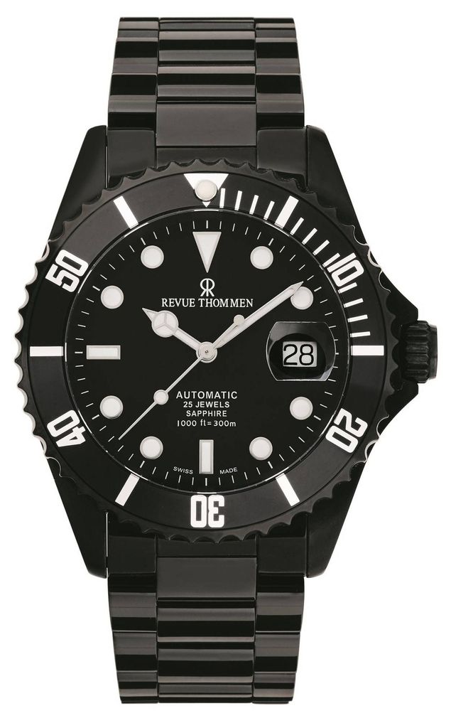 Revue Thommen Herren Armbanduhr Automatik Taucheruhr XL Produktbild 