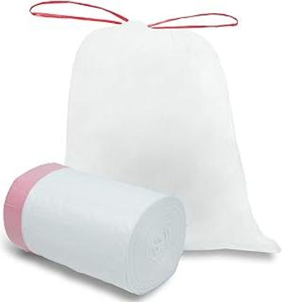 O2frepak Müllbeutel 15Liter Reißfest,Schwerlast Müllsäcke mit Zugband,Starke Müllbeutel,Strong Garbage Bag and Heavy Duty Trash Bags(45x50cm,1...