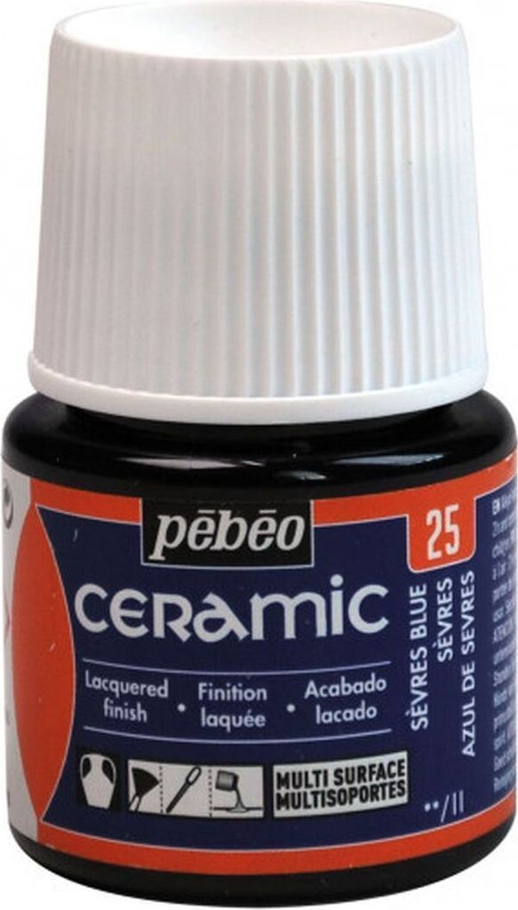 Pebeo Keramikfarbe, 45 ml, 25 Sevres Blue