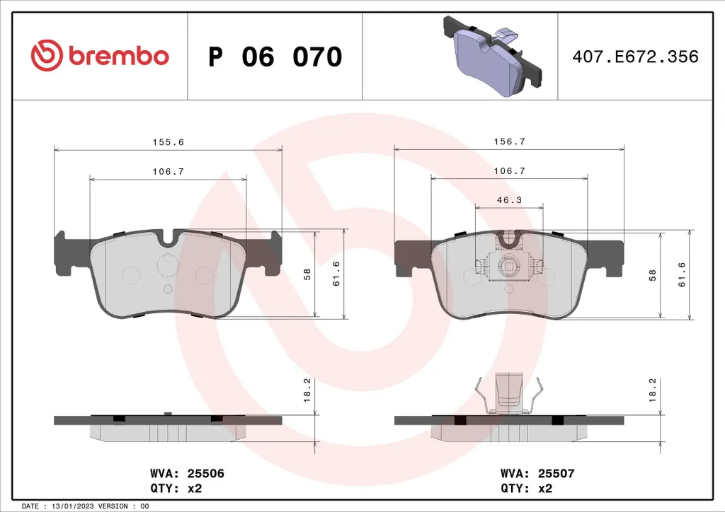 Plaquettes Brembo P 06 070X : Finissez-en avec les bruits de frein BMW