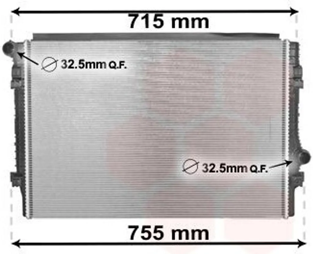 Radiateur de refroidissement moteur en aluminium haute performance VW