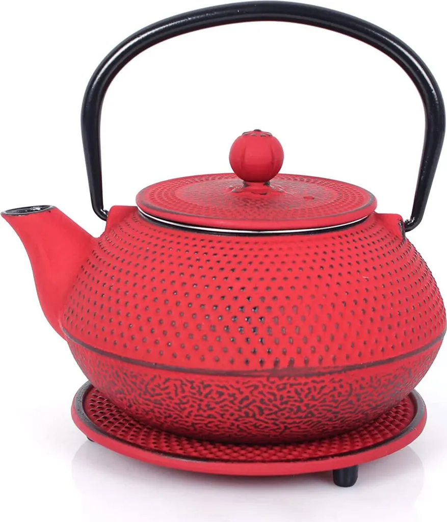 Echtwerk Set Tè Ghisa 0.8L Rosso Vintage - Design e Qualità - 4