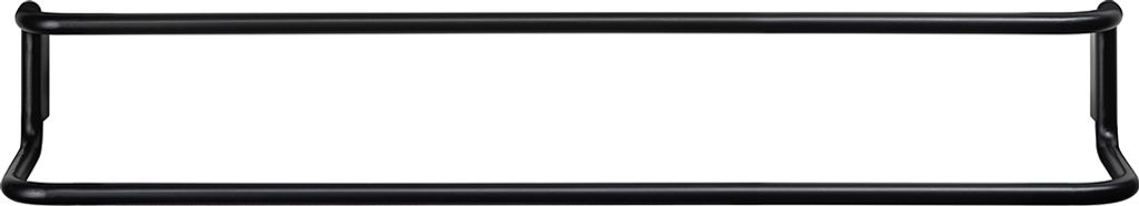 Blomus Doppel-Handtuchhalter Modo, Handtuchstange, Edelstahl Titanbeschichtet, Black, 60 cm, 66439