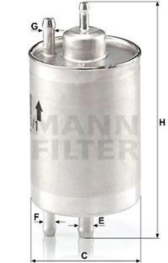 Filtre à carburant WK 720/1 contre les impuretés Mercedes OE 0024775301