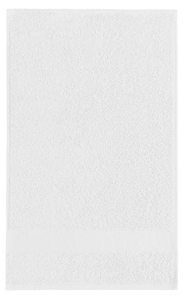 L-Merch - Gäste-Handtuch, Unifarben LT981 (50 cm x 30 cm) (Weiß)