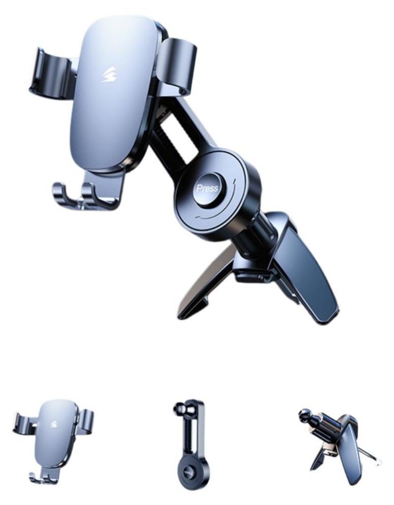 INF Aluminium-Verlängerungshalterung für Auto, universal, 360 Grad drehbar