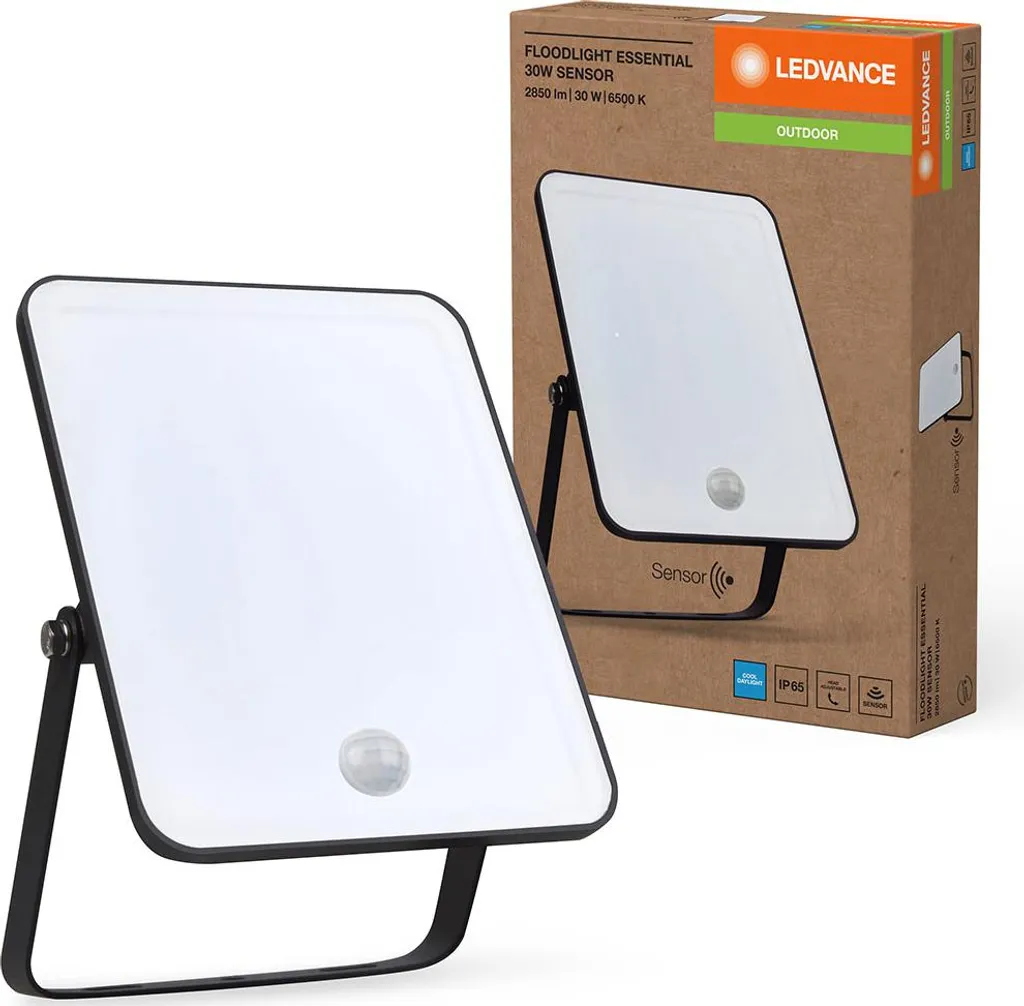 Projecteur extérieur LED 30W avec capteur de mouvement IP65 Ledvance