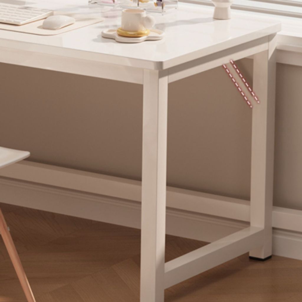 Rohový Herní Počítačový Stůl Velký Moderní Bílý Loft 120 Cm Obrázek produktu 9