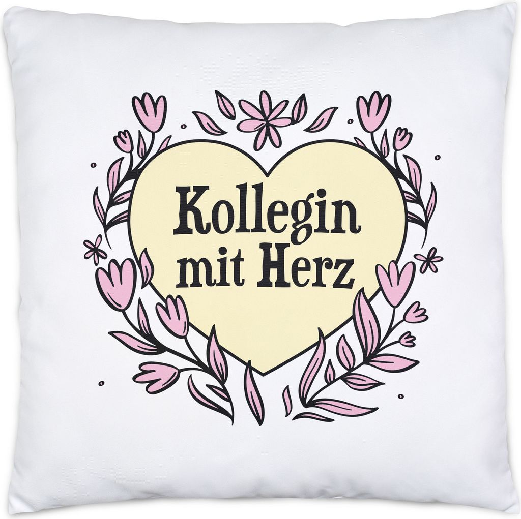 Kollegin mit Herz Kissen Inkl. Kissen Geschenkidee Zum Danke Sagen Beste Kollegin