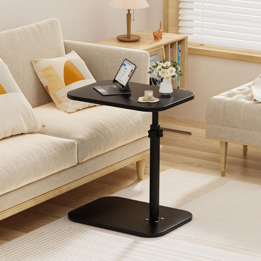 C-Form Beistelltisch Höhenverstellbar 43-72cm,Modern Produktbild 
