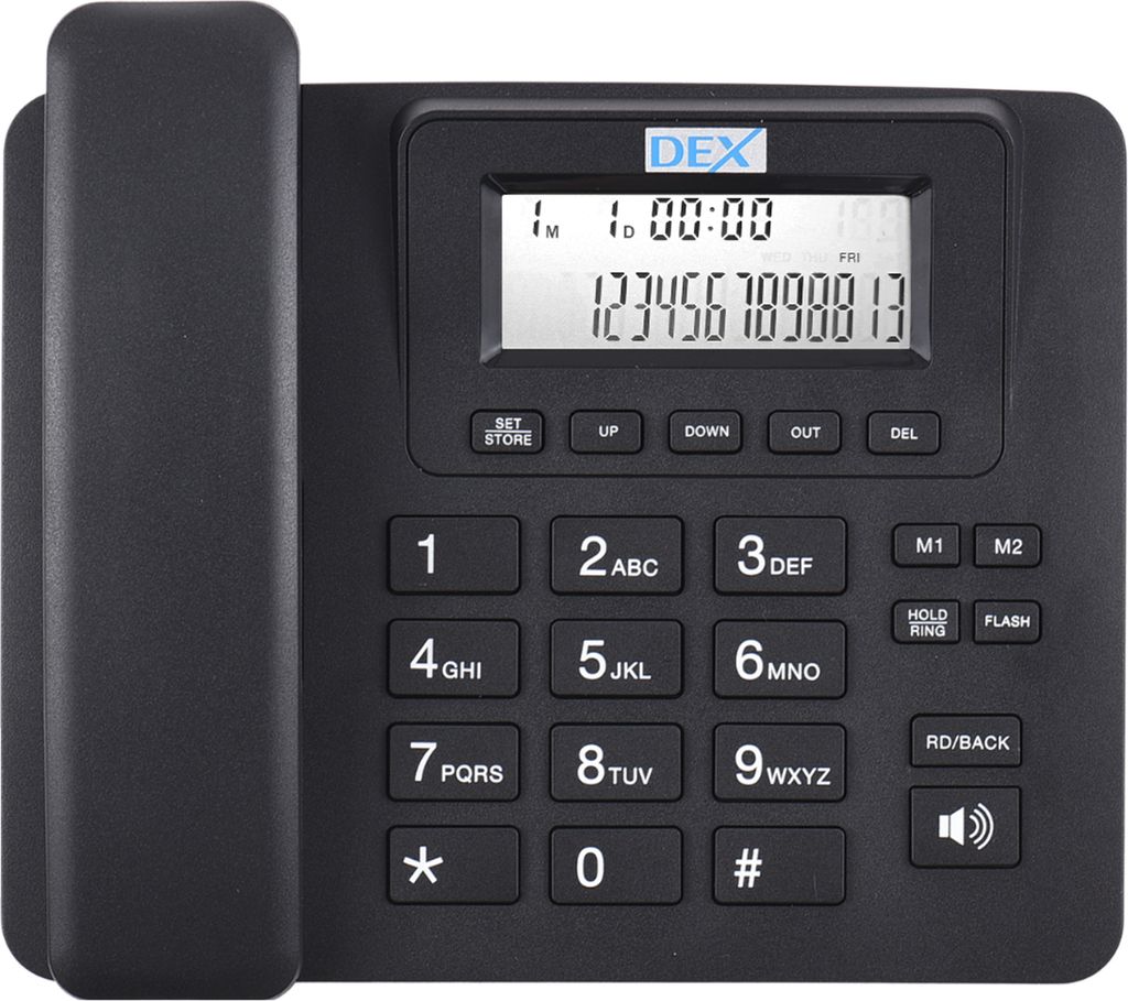 Bisofice Corded Phone Desk Festnetztelefon Unterstützung One Touch Memory Button/Flash/Last Number Speed Dial 8-Ring Melody High Quality Sound Ech...