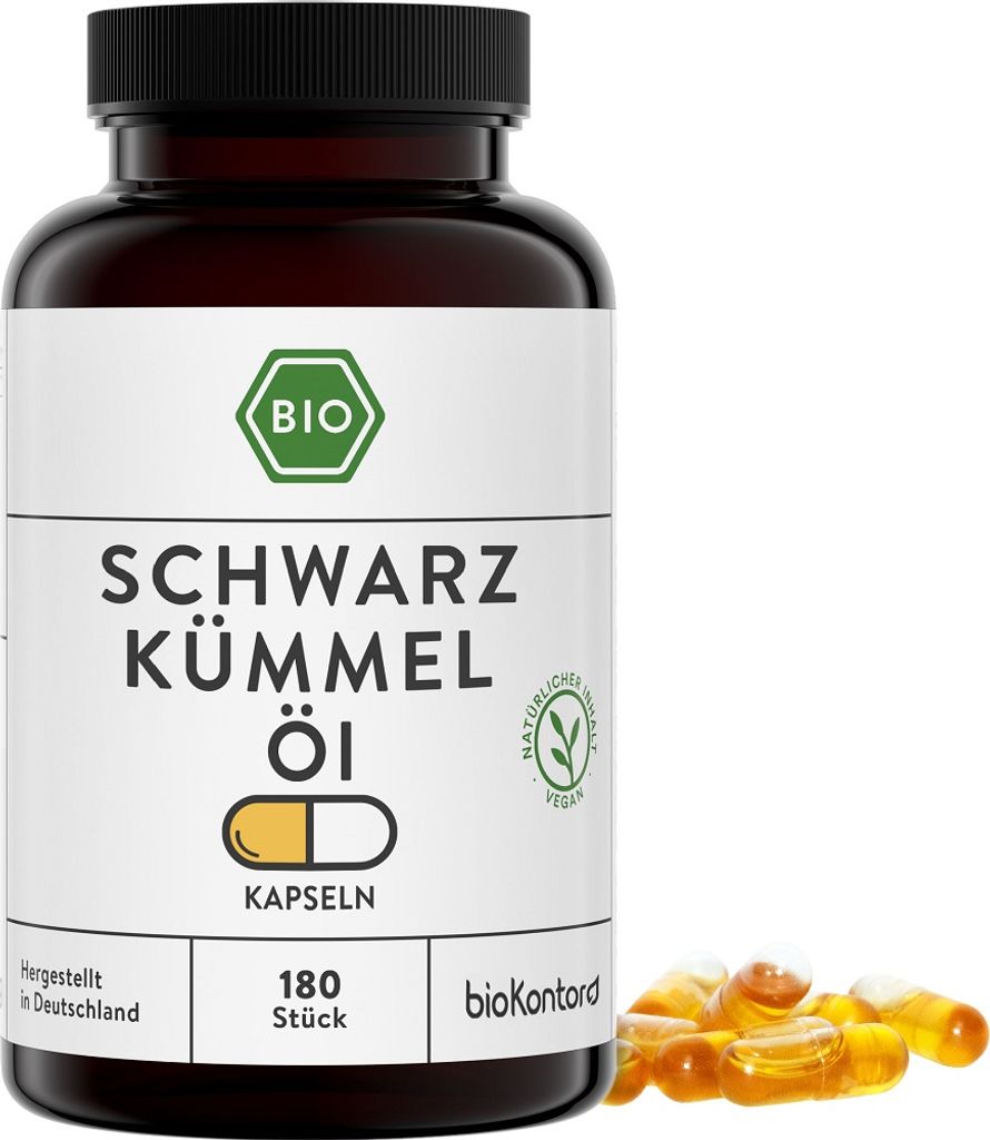 Schwarzkümmelöl Kapseln I ägyptisch - naturbelassen - Produktbild 
