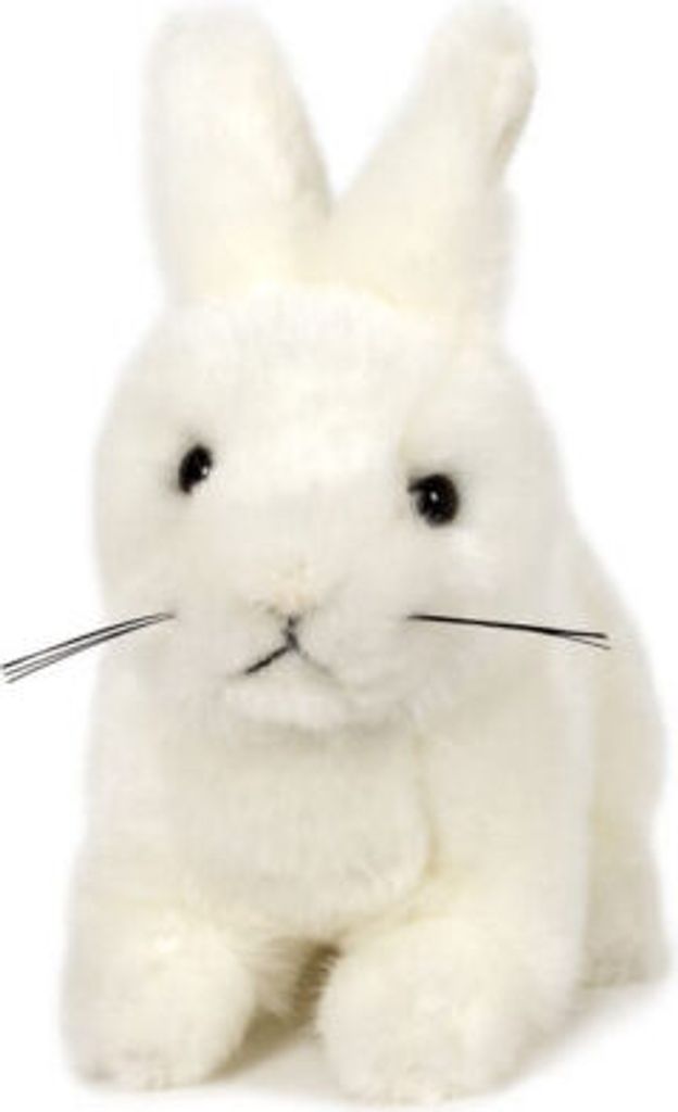 Plüschtier Kaninchen 15 cm, weiß, Hase Hasen Stofftier Kuscheltier Plüschtiere Tiere Haustiere