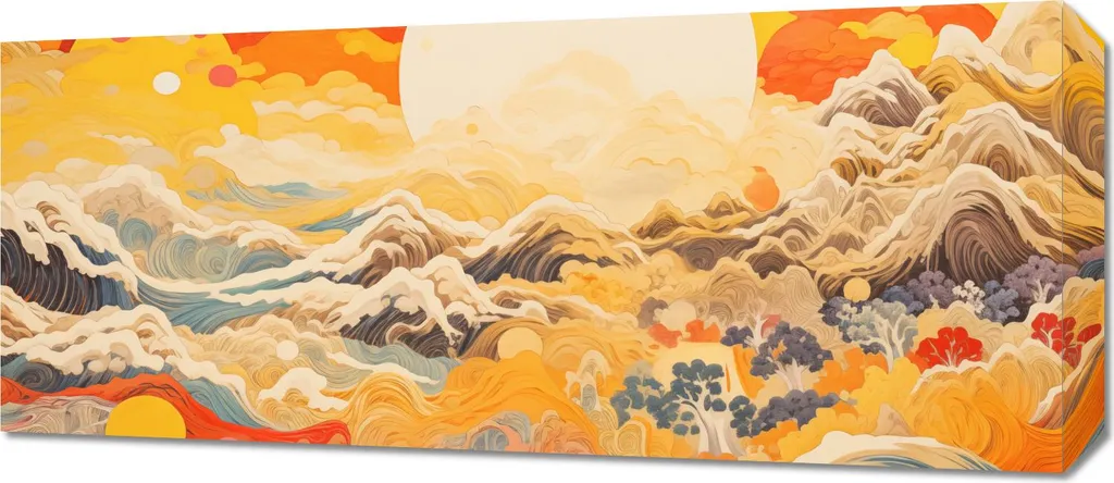Acquista Quadro Moderno 70x30 Poema del Vento e del Sole Online