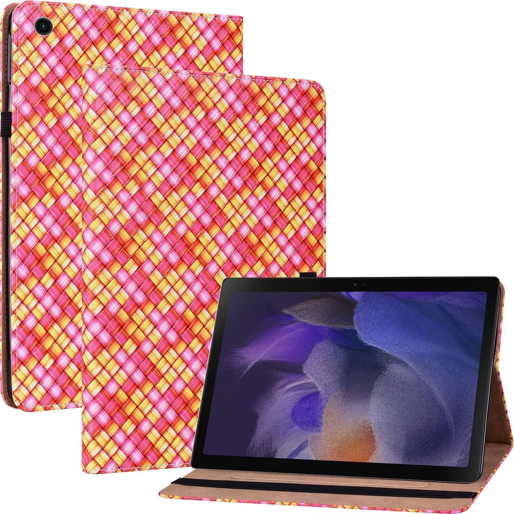 Für Samsung Galaxy Tab A8 2021 Pink Kunst Leder Hülle Tablet Tasche Etuis Case
