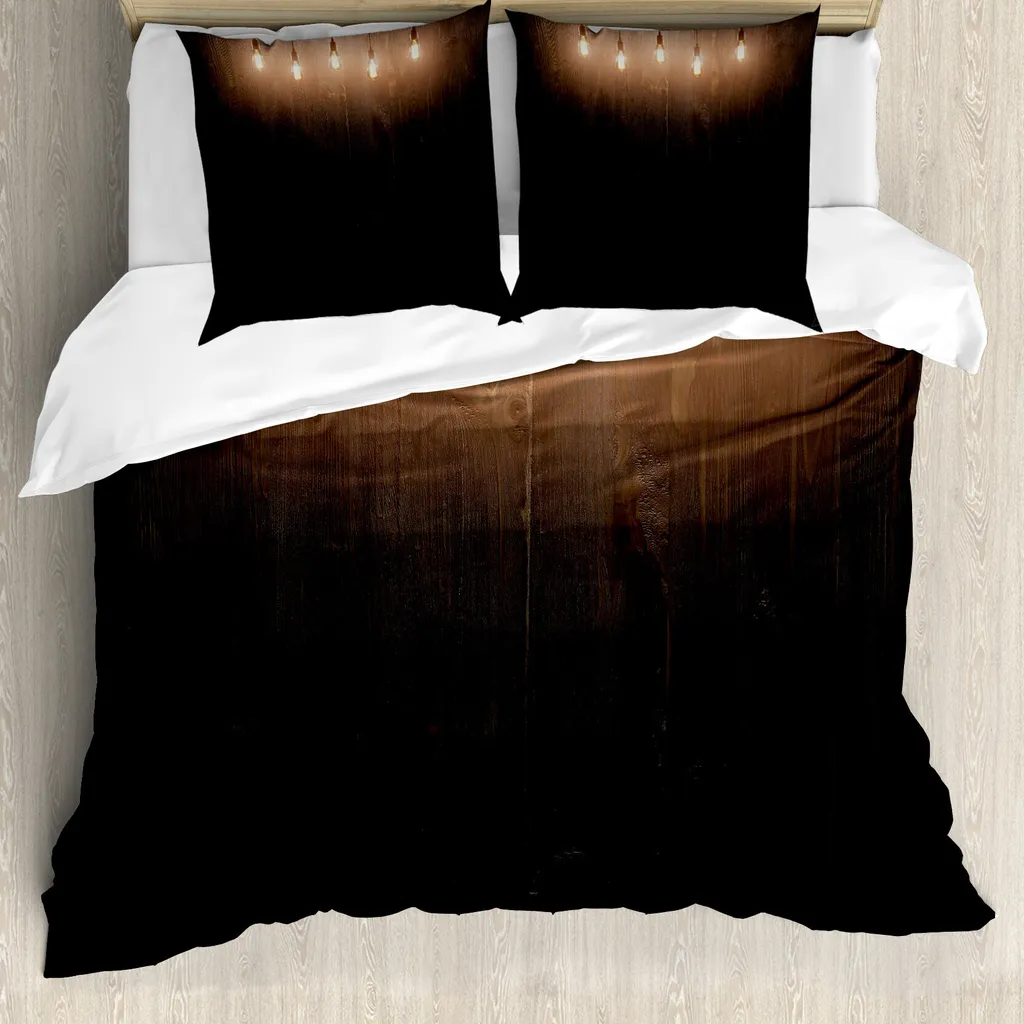 Set Copripiumino Antiacaro ABAKUHAUS Matrimoniale Marrone Giallo