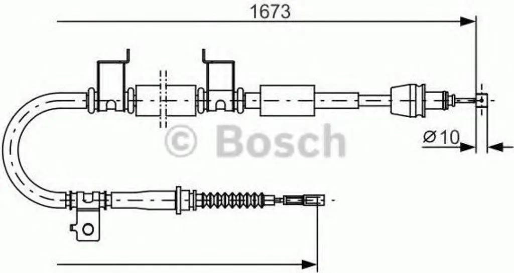 Câble de frein de stationnement renforcé anti-corrosion Bosch