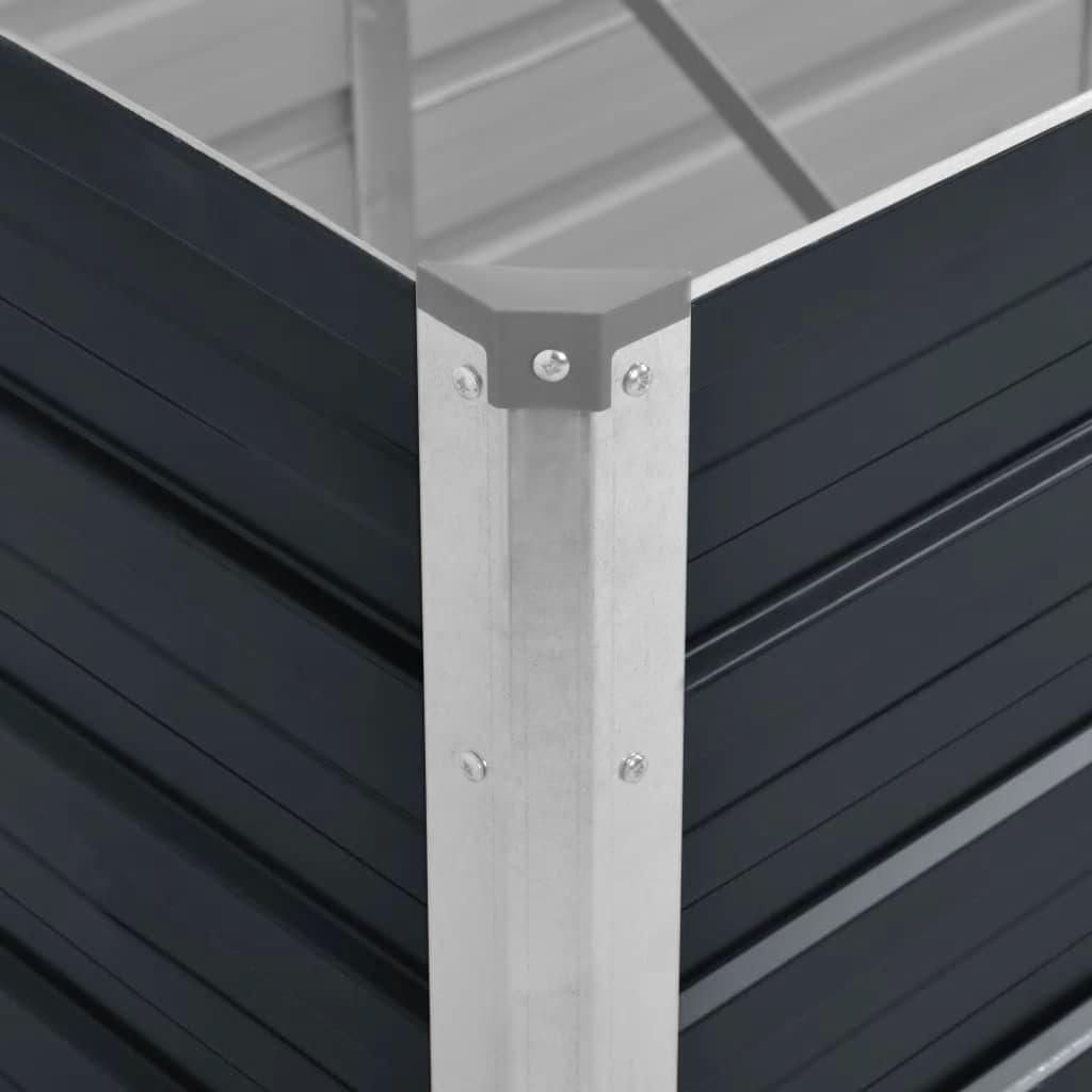 vidaXL Lit surélevé de jardin Anthracite 100 x 40 x 77 cm Image du produit 