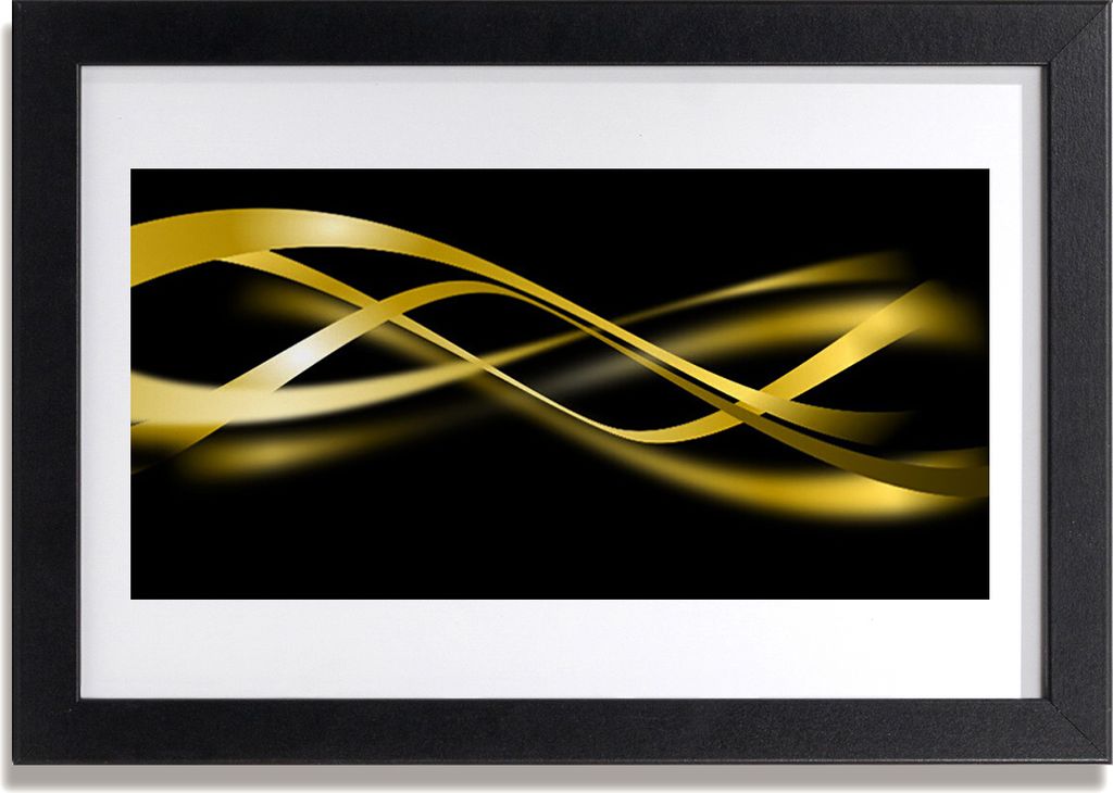 Bild 30x20 MDF-Rahmen Wandkunst Abstraction Graphics
