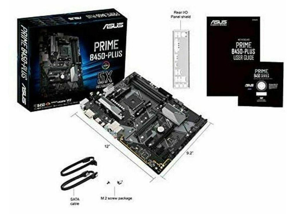 ASUS PRIME B450-PLUS, AMD, Socket AM4, AMD Athlon, AMD Zdjęcie produktu 
