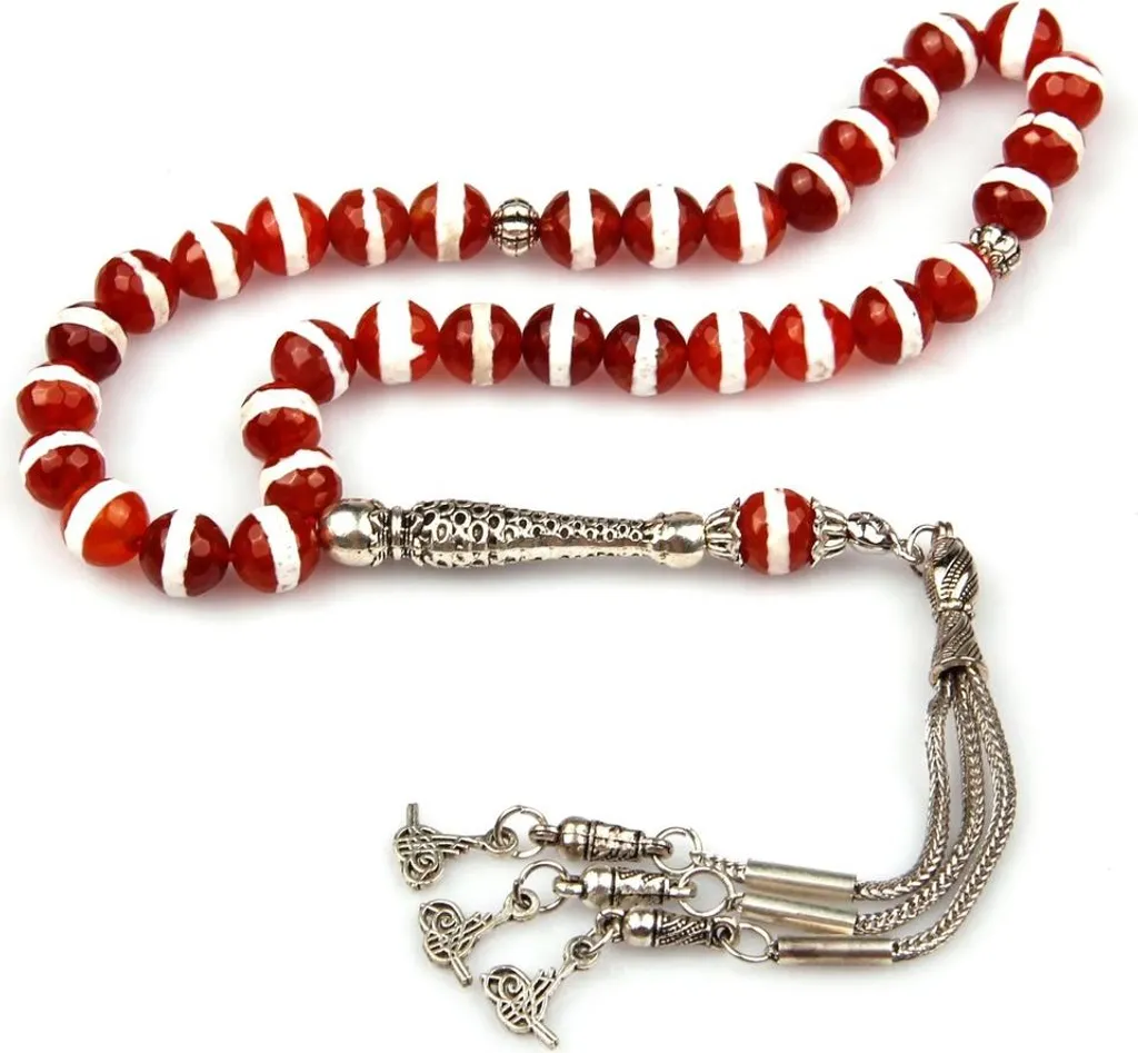 Chapelet de Prière en Agate pour Méditation et Sérénité - 33 Grains