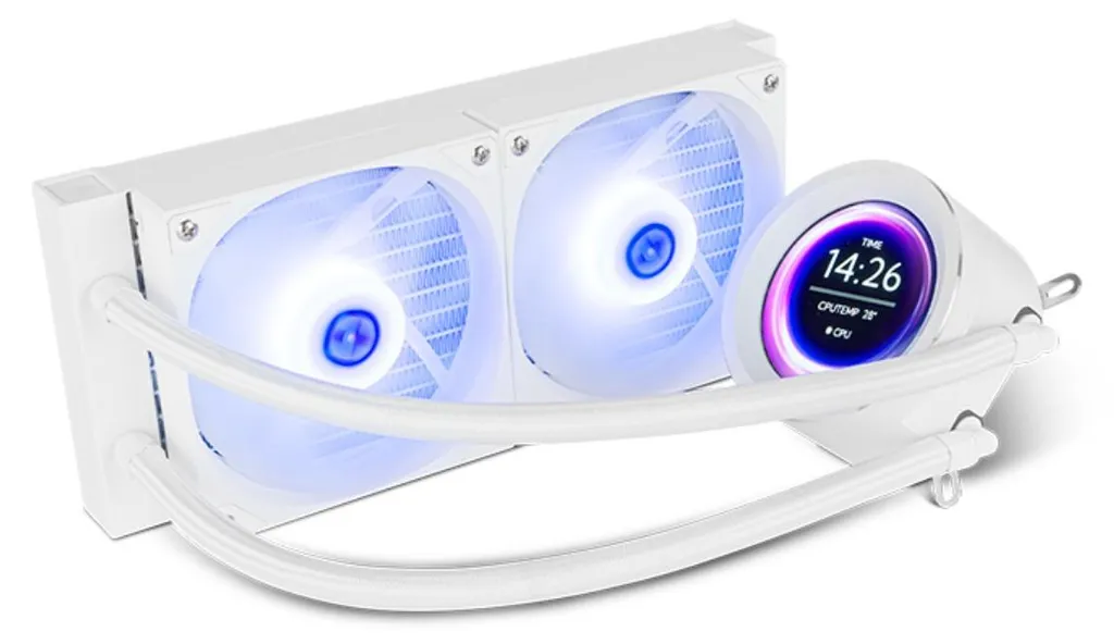 Kit Watercooling 240mm Blanc Nox Hummer X-240 avec Écran LCD Intégré