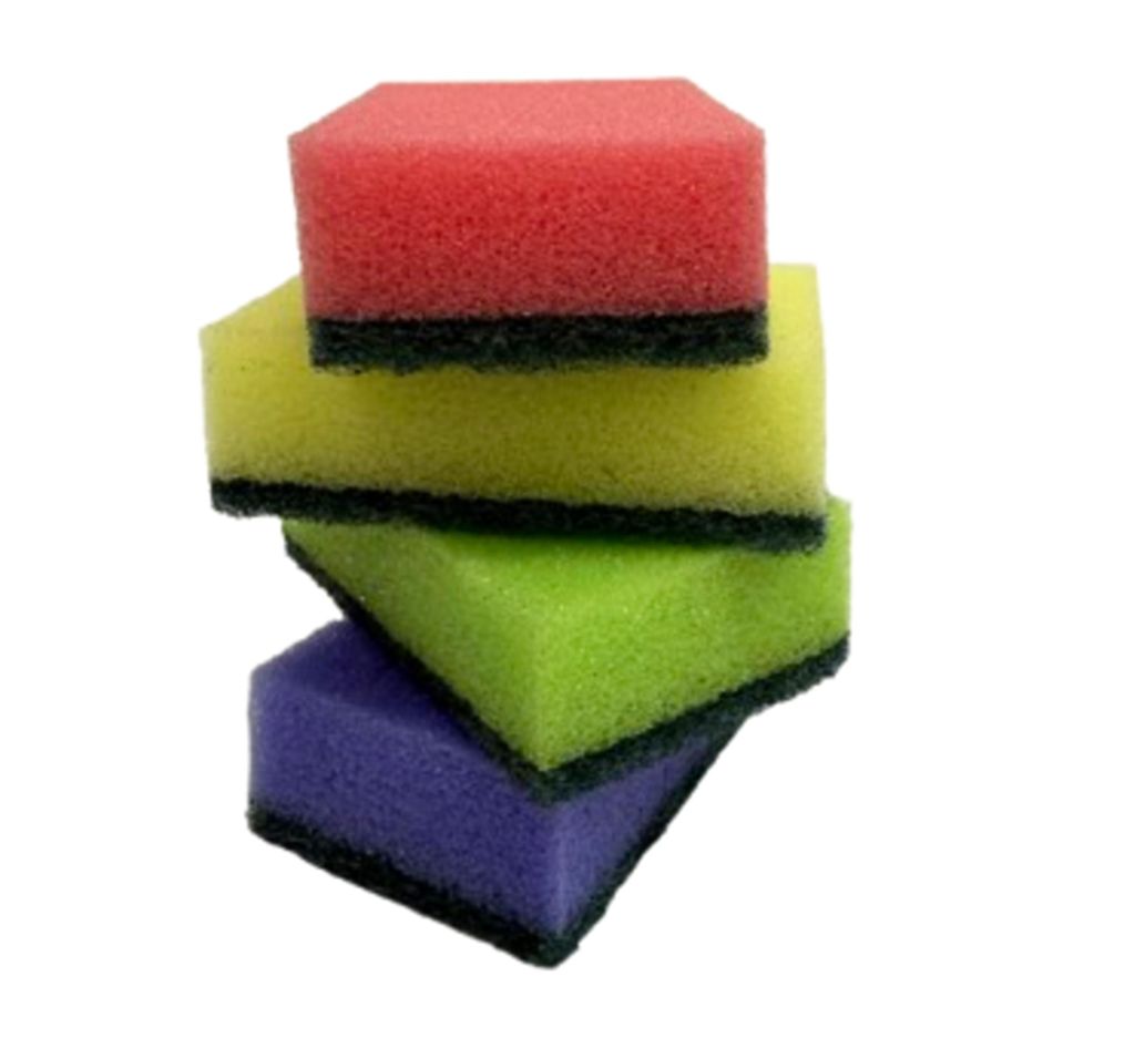 196er Set Küchenschwamm | Topfschwamm Bunt | Sito Putzschwamm - Scheuerschwamm | Topfreiniger 83x52x28mm | Spülschwamm | Reinigungsschwamm
