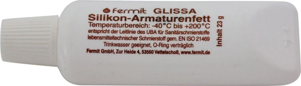 Fermit Glissa Silikon- Armaturenfett 60 g Tube Produktbild 