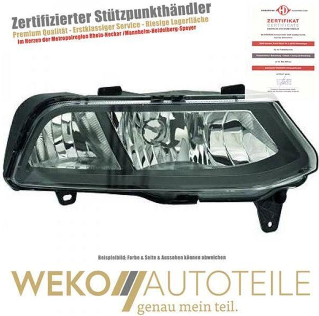 Nebelscheinwerfer links DIEDERICHS 2207189 für VW