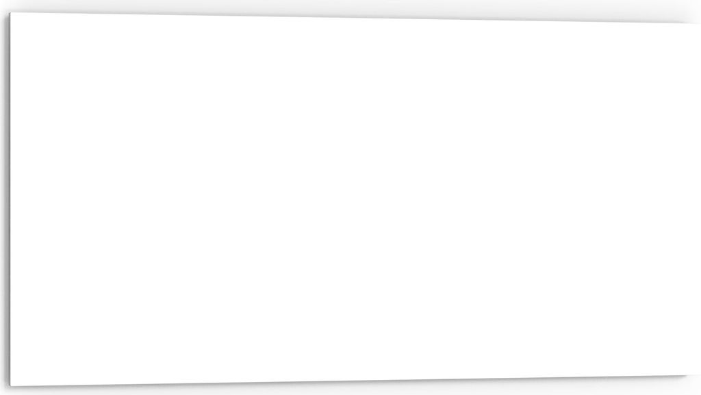 DEQORI Küchenrückwand Glas 80x40 cm 'Weiß' Spritzschutz Bad Produktbild 