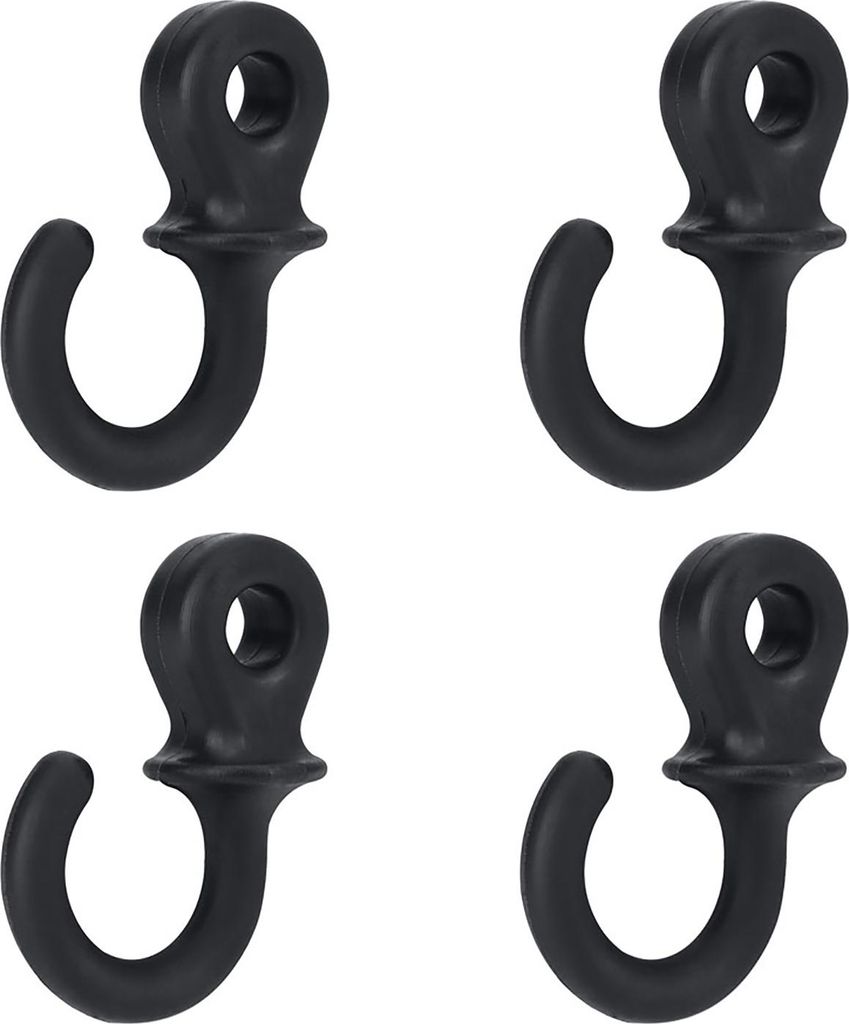 4pcs Langlebiger Gummi -Verbindungsschnur Stabilisator Schwingungsdämpfer Stoßdämpfer (schwarz)