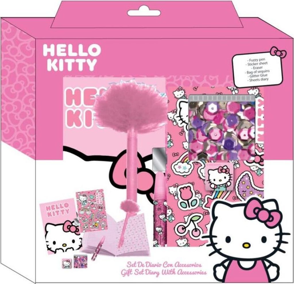 Diario Hello Kitty de Cerda Group, dimensiones 23,5x25x5,5 Imagen del producto 