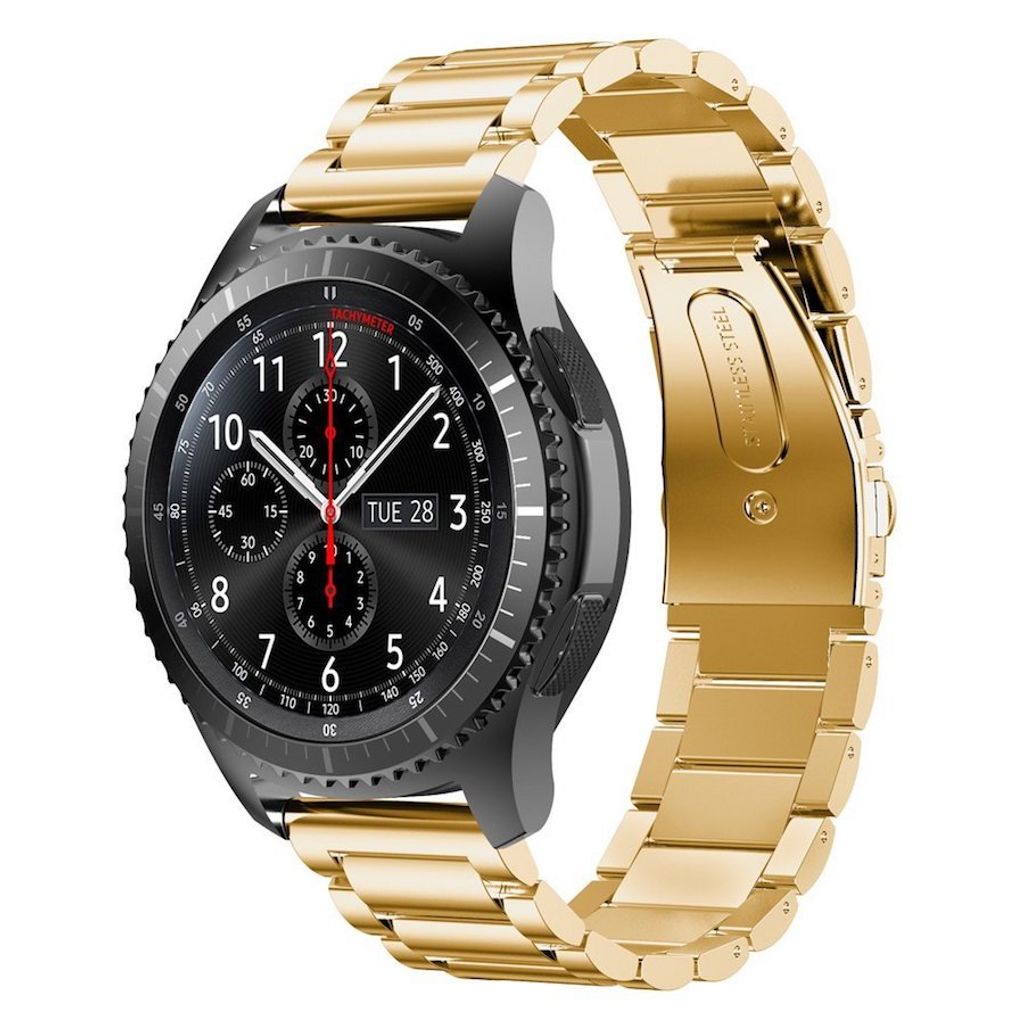 BStrap Stainless Steel Armband für Huawei Watch GT2 Pro, gold