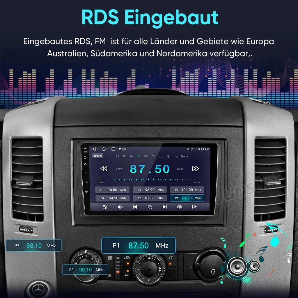 OFFERTA Autoradio 9" Android 15 per Benz Sprinter VW Crafter GPS - 9
