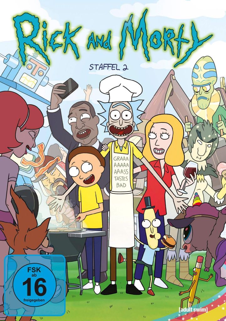Rick and Morty (Uncensored): Die komplette 2. Staffel (DVD)